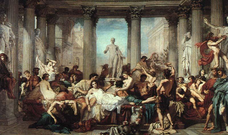 Thomas Couture Romans in the Decadence of the Empire oil painting picture